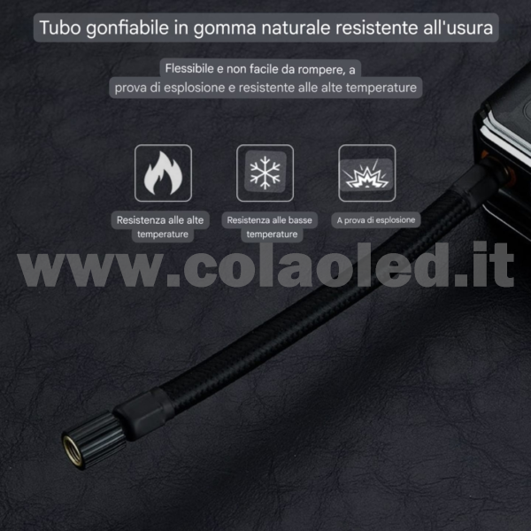 Gonfiatore con dispay pneumatico a pistola ruote auto moto pneumatici 12v batterie litio 4000 mAh 120w senza filo - immagine 3