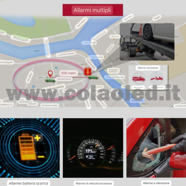 Localizzatore trakking auto moto camion imbarcazioni GSM GPRS GPS Tracker calamitato antifurto e Audio Bug con SIM card senza cablaggi e alimentazione a batterie litio 10000mAh senza fili - immagine 8