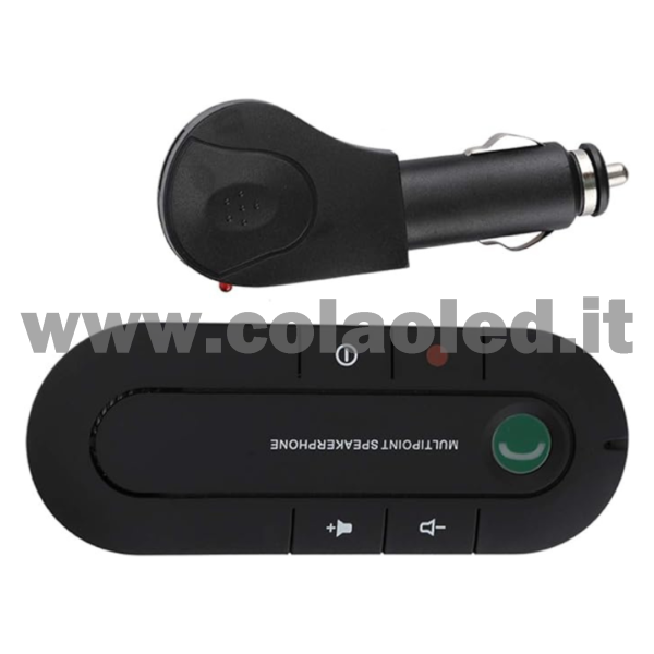 Kit Vivavoce Bluetooth per Auto Cellulare Kit Vivavoce per Auto Senza Fili parlare telefono sicurezza Bluetooth Visiera Parasole per Auto con Caricabatteria da Auto per Vivavoce Parlante in Auto batterie litio 650 mAh senza fili - immagine 2