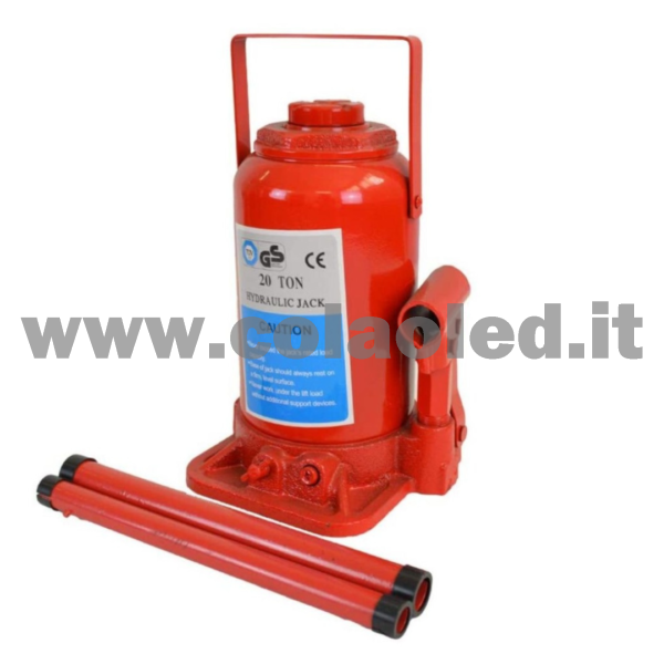 Martinetto cric idraulico a bottiglia veicoli a ruote a pistone sollevatore 10t con asta solleva auto 10 tonnellate - immagine 2