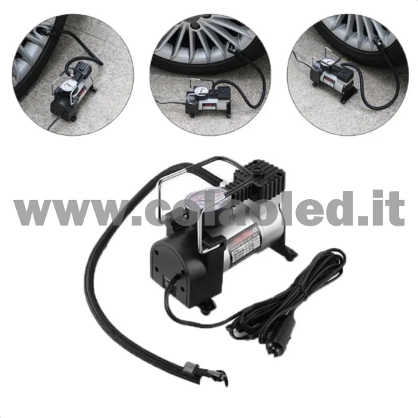 Mini compressore 150 psi portatile gonfiatore pneumatico presa accendi sigari ruote auto moto bici camion pneumatici 12v con filo - immagine 4