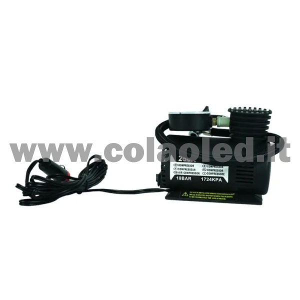 Mini compressore 250 psi portatile gonfiatore pneumatico presa accendi sigari ruote auto moto bici camion pneumatici 12v con filo - immagine 3