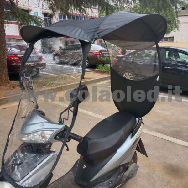 Parapioggia tettuccio Scooter copertura per pioggia impermeabile universale - immagine 5