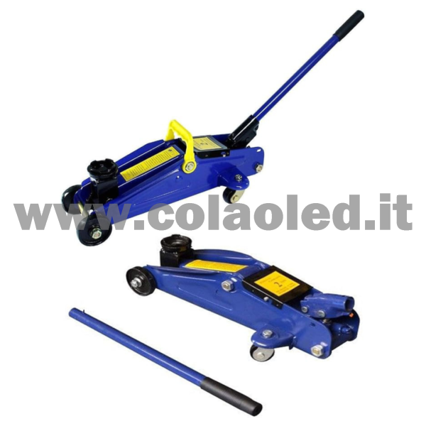 sollevatore Cric idraulico 2t meccanico a carrello da pavimento resistente fino a cric a carrello a basso profilo per auto furgoni garage strumento di emergenza o riparazione pneumatici officine e meccanici 2 tonnellate - immagine 2