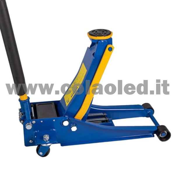 sollevatore Cric idraulico 4t meccanico a carrello da pavimento resistente fino a cric a carrello a basso profilo per auto furgoni garage strumento di emergenza o riparazione pneumatici officine e meccanici 4 tonnellate - immagine 6