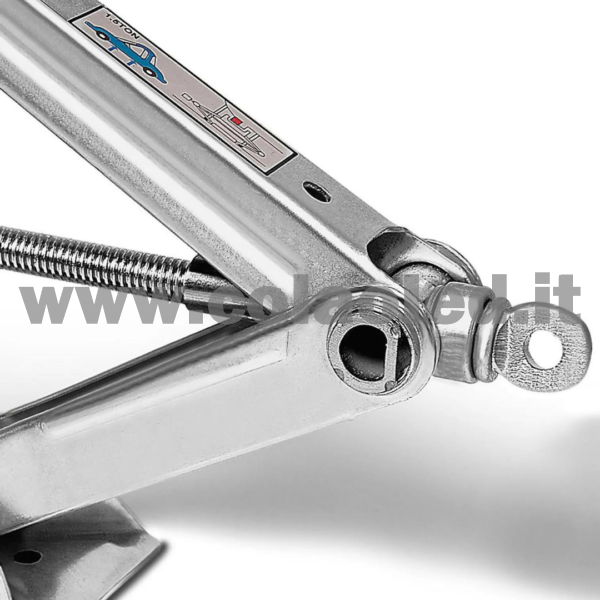 Sollevatore pantografo auto martinetto a forbice universale 1500kg cric con manovella automobili - immagine 3