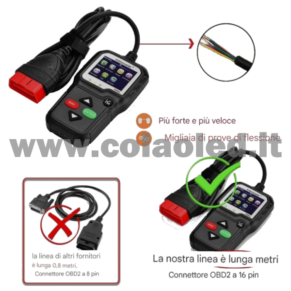 Tools scanner Diagnosi Auto KW680 elimina avarie quadro Professionale per Attivazione Riapprendimento di Tutti i Sensori TPMS MX-Sensori apprendimento stato batteria lettore di codici di errore del motore dell'autoerrori per progamma e strumento aggiornabile gratuito - immagine 3