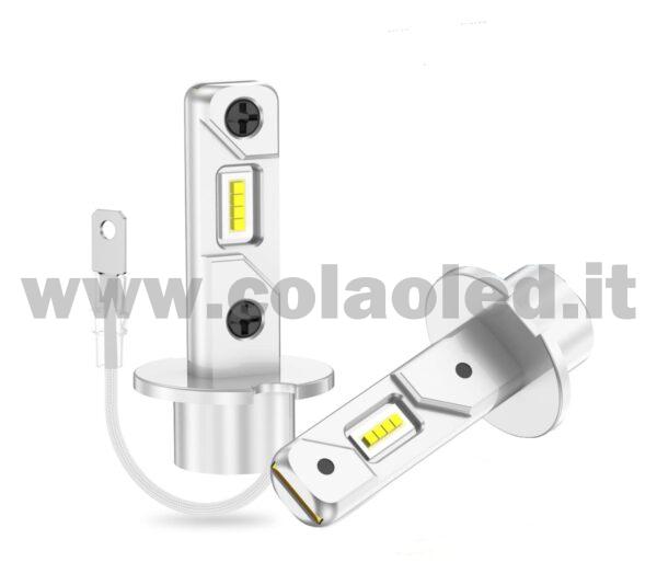 H3 18000LM 5800K KIT LED 12V SENZA FILO CANBUS 2 LAMPADE BIANCO FREDDO 90W KIT LED CONNESSIONE DIRETTA COLAOLED CANBUS Plug and play SENZA VENTOLA H3