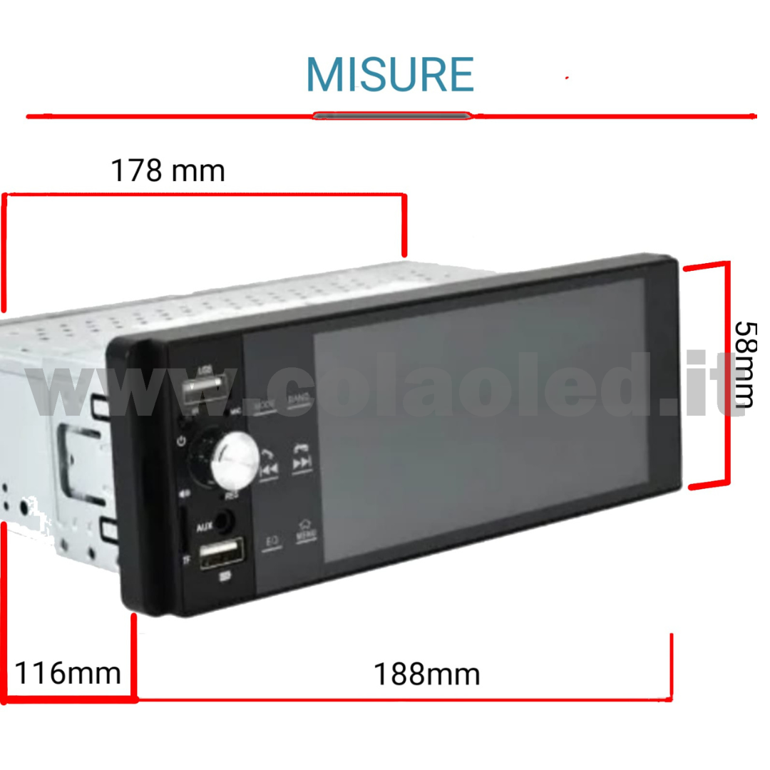 AUTORADIO DIN 6,2″ POLLICI TOUCHSCREEN CARPLAY ANDROID APPLE + TELECAMERA POSTERIORE PARCHEGGIO PARCHEGGIO AUX-IN USB BLUETOOTH WIFI TOUCHSCREEN STEREO FM RDS USB SWC CON USB/EQ/AUX NAVIGATORE GPS SISTEMA OPERATIVO ANDROID PROCESSORE 2 CORE 4 CANALI 65WX4 - immagine 9