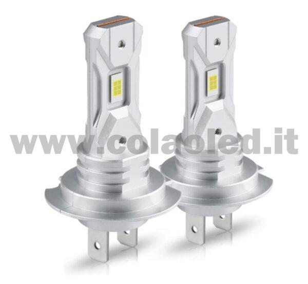 H7 18000LM 5800K KIT LED 12V SENZA FILO CANBUS 2 LAMPADE BIANCO FREDDO 90W KIT LED CONNESSIONE DIRETTA SENZA FILO COLAOLED CANBUS Plug and play SENZA VENTOLA H7