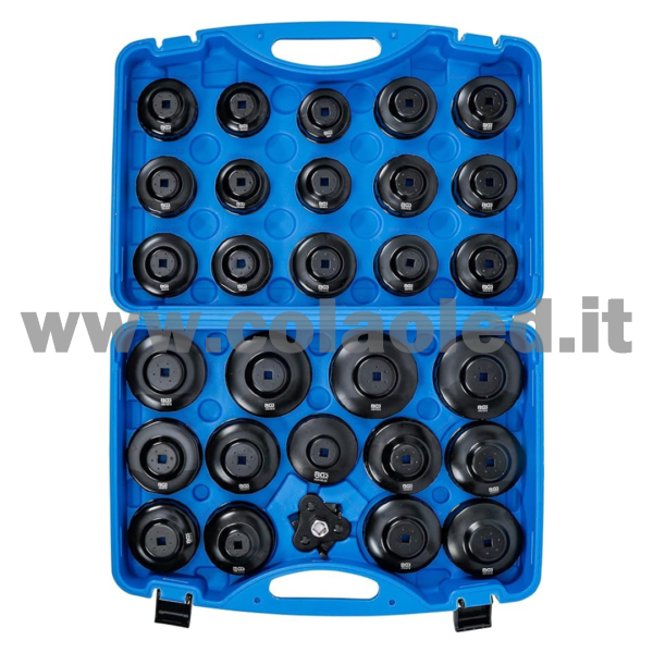 set di tappi per filtro dell'olio in alluminio chiave per filtro dell'olio 31 pezzi strumento per filtro dell'olio vassoio di raccolta dell'olio strumento universale - immagine 2
