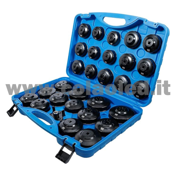 set di tappi per filtro dell'olio in alluminio chiave per filtro dell'olio 31 pezzi strumento per filtro dell'olio vassoio di raccolta dell'olio strumento universale - immagine 3
