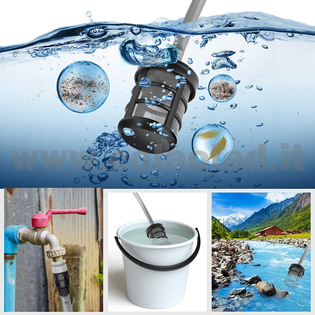 IDROPULITRICE PROFESSIONALE PORTATILE CON 2 BATTERIE 10000mA MULTIUSO BATTERIA 48V AD AQUA ALTA PRESSIONE PER BICI VIALETTI GIARDINI AUTO MOTO CAMION SENZA FILI 60 BAR 210 L/H 680W - immagine 4