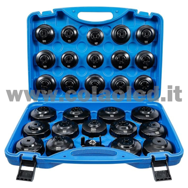 set di tappi per filtro dell'olio in alluminio chiave per filtro dell'olio 31 pezzi strumento per filtro dell'olio vassoio di raccolta dell'olio strumento universale