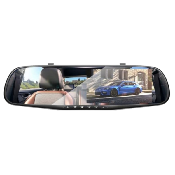 Specchietto Retrovisore con CAM Doppio Specchio Retrovisore anteriore e posteriore Wifi Auto camion camper con Telecamera 2k full-hd Dashcam Atti Vandalici INCIDENTI PORTA SD risoluzione full hd 2k - immagine 2