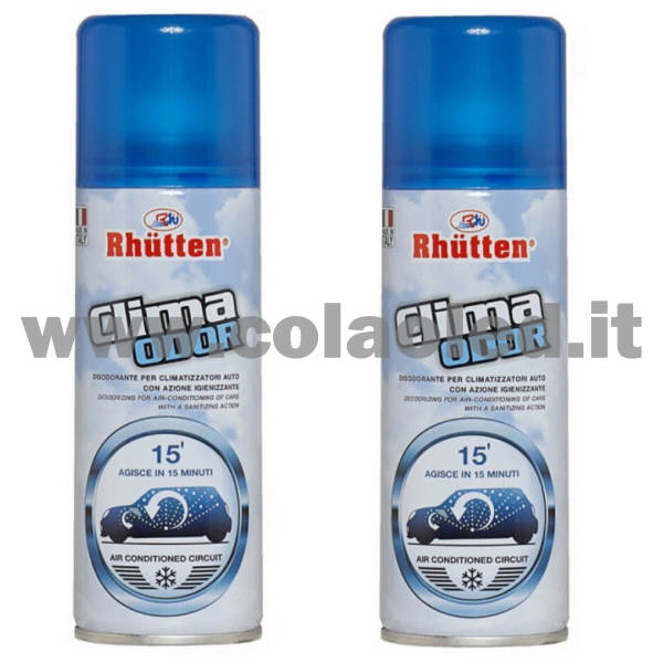 2x SPRAY PULIZIA CLIMATIZZATORE CONDIZIONATORE AUTO IGIENIZZANTE DISODORANTE