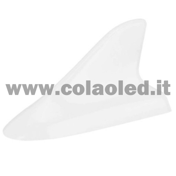 Antenna decorativa per auto pinna di squalo tetto universale decorazione bianca - immagine 5