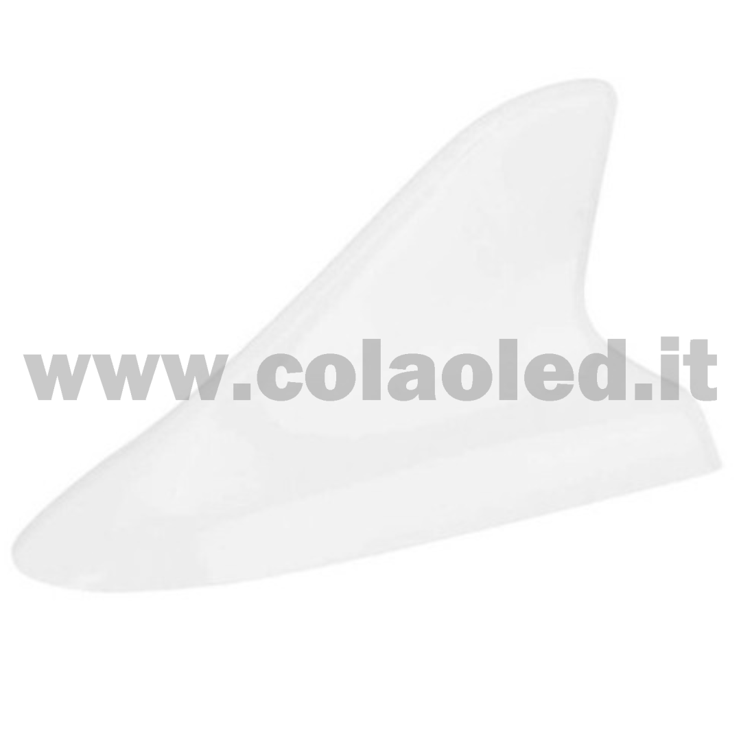 Antenna decorativa per auto pinna di squalo tetto universale decorazione bianca - immagine 5