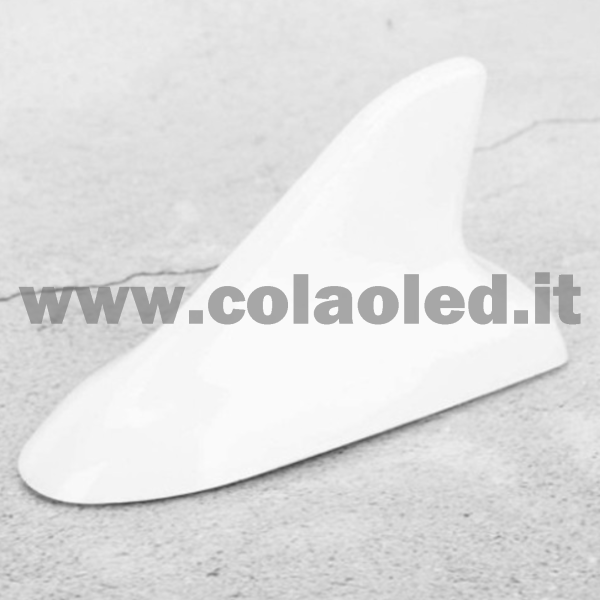 Antenna decorativa per auto pinna di squalo tetto universale decorazione bianca - immagine 4