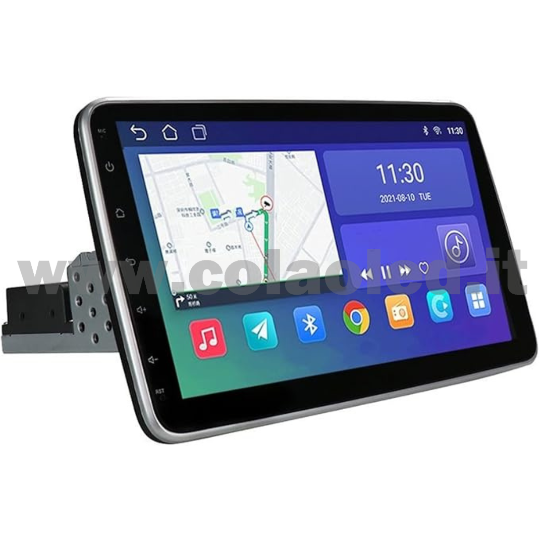 AUTORADIO DIN 10,1″ POLLICI TOUCHSCREEN CARPLAY ANDROID APPLE + TELECAMERA POSTERIORE PARCHEGGIO PARCHEGGIO AUX-IN USB BLUETOOTH WIFI TOUCHSCREEN STEREO FM RDS USB SWC CON USB/EQ/AUX NAVIGATORE GPS SISTEMA OPERATIVO ANDROID PROCESSORE 8 CORE 4 CANALI 65WX4 - immagine 4