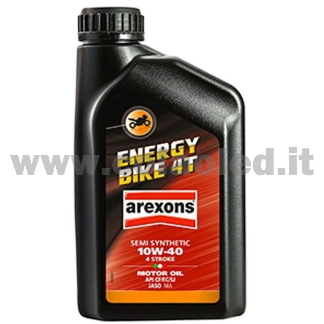 OLIO MOTORI SEMI-SINTETICO MULTIGRADO 10W-40 4 STROKE ENERGY BIKE 4T 1LT AREXONS