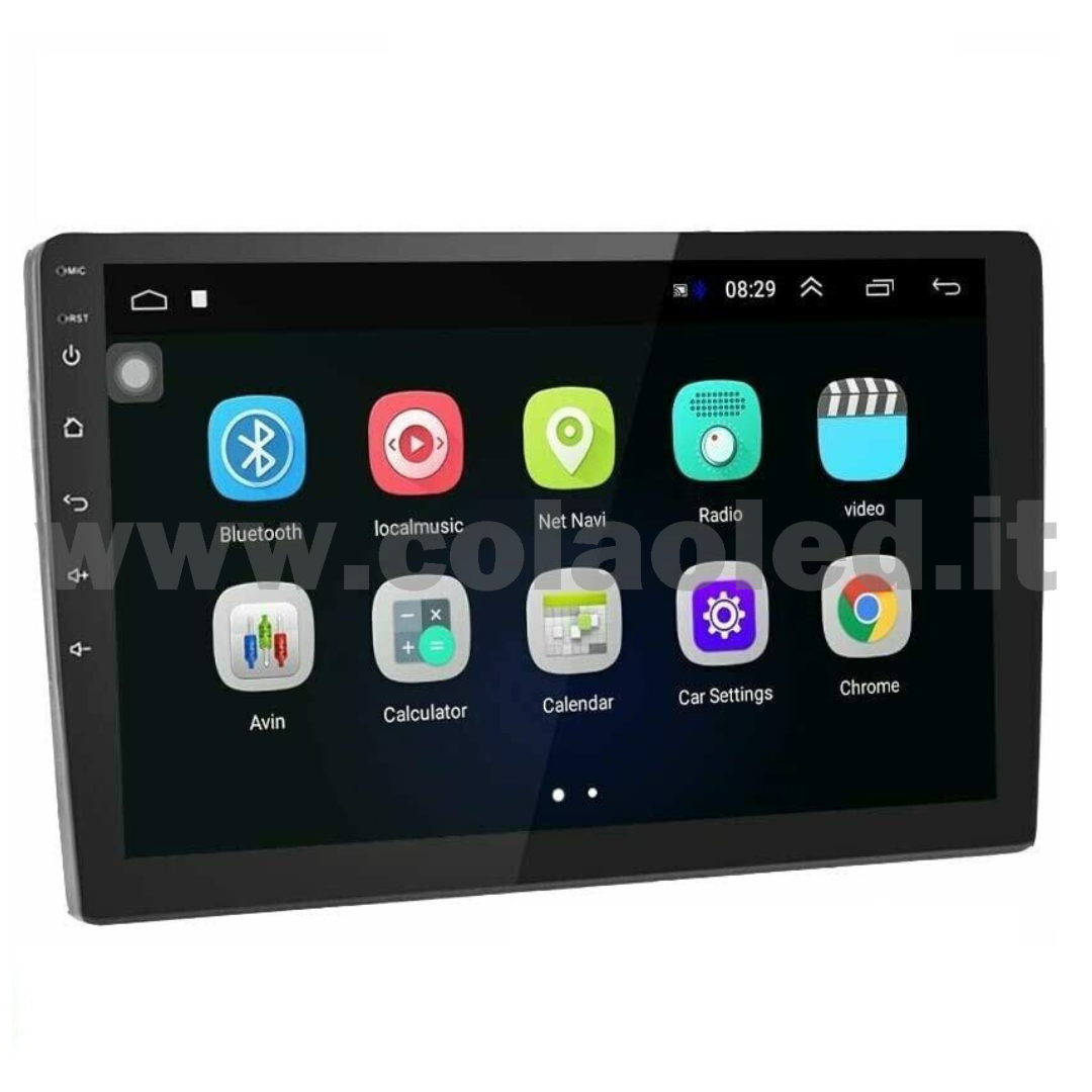 Autoradio 2 Doppio DIN 9" Pollici Carplay android apple + telecamera posteriore parcheggio parcheggio Aux-in USB bluetooth WiFi touchscreen stereo FM RDS USB SWC con USB/EQ/AUX navigatore gps sistema operativo Android Processore 4 core 4 canali 55Wx4 - immagine 2