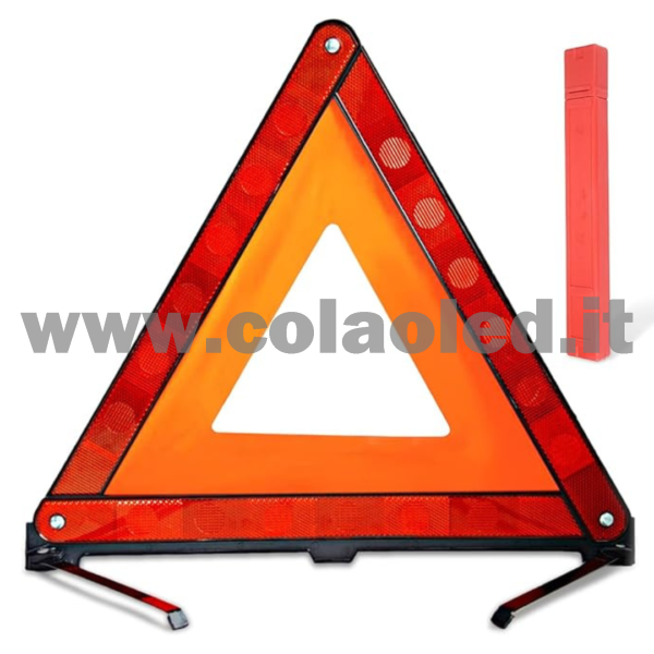 Triangolo Auto omologato Riflettente emergenza d'avvertimento Riflettente Pieghevole D'avvertimento per Strada