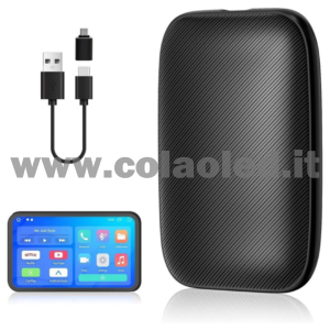 Adattatore CarPlay wireless per autoradio Bulit in Netflix YouTube, conversione cablata in wireless Apple CarPlay e supporto Android Auto TF Card Multimedia