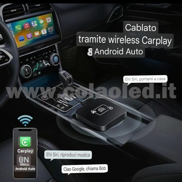 Adattatore wireless Carplay 2 in 1 Apple Carplay/Android Auto Plug&Play Convertitore USB Dongle Carplay Trasmettitore BT/Aux compatibile con tutti i modelli di auto Smart Carplay Box Supporta iPhone 6+/iOS 10+/Android 11.0+ - immagine 4