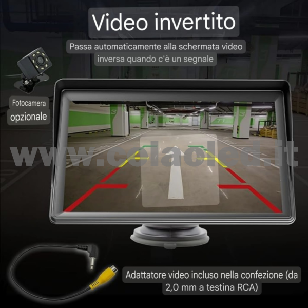 Autoradio DIN 7″ Pollici llici touchscreen Carplay android apple + telecamera posteriore parcheggio parcheggio Micro SD Aux-in USB bluetooth WiFi touchscreen stereo FM RDS USB SWC con USB/EQ/AUX navigatore gps sistema operativo Android Processore 4 core 4 canali 60Wx4 - immagine 10