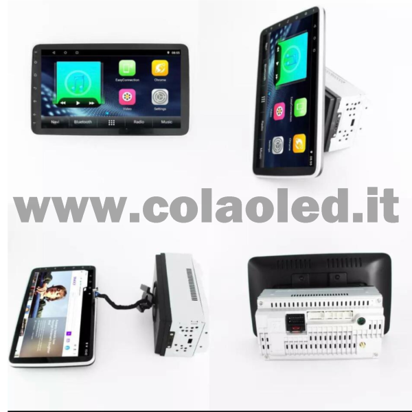 Autoradio 2 Doppio DIN 9,7″ Pollici 4k Carplay android apple + telecamera posteriore parcheggio parcheggio Aux-in USB bluetooth WiFi touchscreen stereo FM RDS USB SWC con USB/EQ/AUX navigatore gps sistema operativo Android Processore 8 core 4 canali 65Wx4 - immagine 2