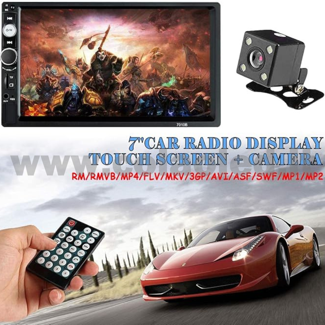 Autoradio 2 Doppio DIN 7″ Pollici Carplay android apple + telecamera posteriore parcheggio Micro SD USB Aux-in Bluetooth Lettore MP5 Radio FM RDS USB/EQ/AUX gps 4 canali 50Wx4 - immagine 4