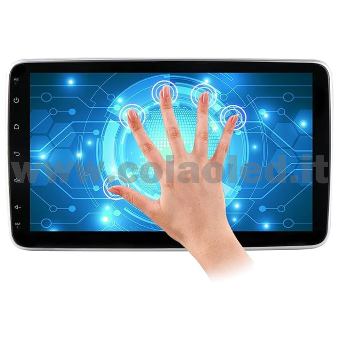 AUTORADIO DIN 10,1″ POLLICI TOUCHSCREEN CARPLAY ANDROID APPLE + TELECAMERA POSTERIORE PARCHEGGIO PARCHEGGIO AUX-IN USB BLUETOOTH WIFI TOUCHSCREEN STEREO FM RDS USB SWC CON USB/EQ/AUX NAVIGATORE GPS SISTEMA OPERATIVO ANDROID PROCESSORE 8 CORE 4 CANALI 65WX4 - immagine 2