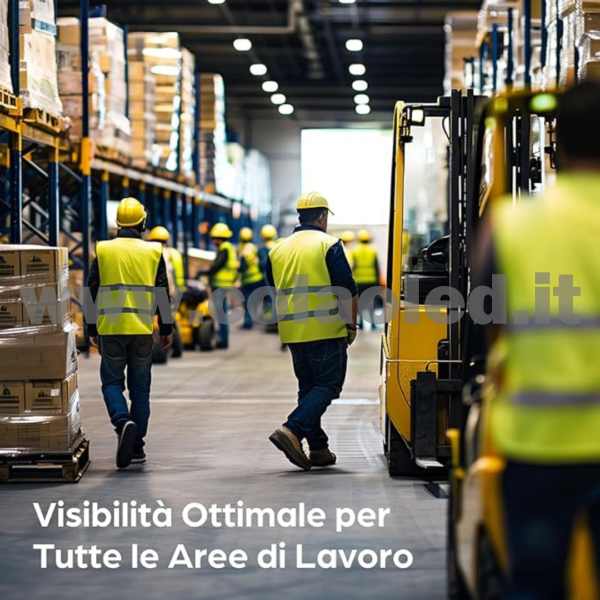 Gilet Alta visibilità Set con Borsa Certificato EN ISO 20471 Valido in Tutta Europa – Ideale per Auto E VEICOLI Costruzione Giallo - immagine 5
