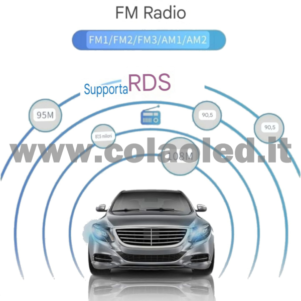 Autoradio 1 DIN 7″ Pollici touchscreen Carplay android apple + telecamera posteriore parcheggio USB Aux-in Bluetooth Lettore MP5 Radio FM RDS USB/EQ/AUX gps 4 canali 50Wx4 - immagine 5