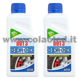 Liquido fluido olio freni per auto moto DOT3 brake fluid Rhutten 250ml 2 pezzi