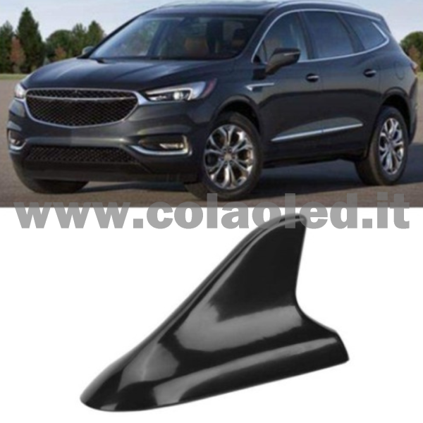 Antenna decorativa per auto pinna di squalo tetto universale decorazione nera - immagine 2