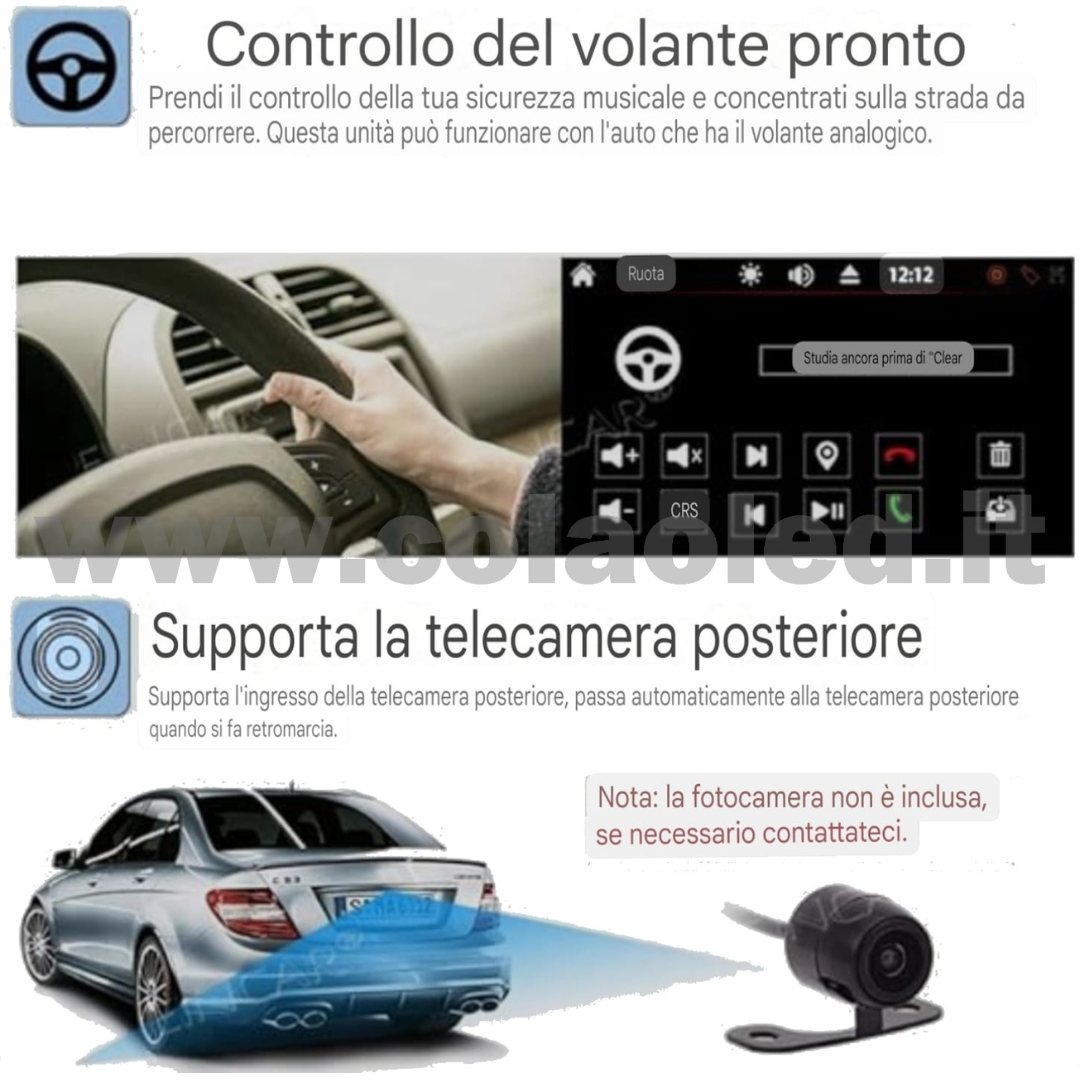 Autoradio 2 Doppio DIN 6,2" Pollici Carplay android apple + telecamera posteriore parcheggio parcheggio Mircro SD Aux-in USB bluetooth WiFi touchscreen stereo FM RDS USB SWC con USB/EQ/AUX navigatore gps sistema operativo Android Processore 8 core 4 canali 65Wx4 - immagine 7