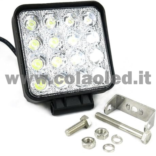 Super Bright auto LED faretto 48 W tetto lampada fuoristrada lampada Refit paraurti anteriore Escavatore lavoro luce retromarcia luce bianca - immagine 5