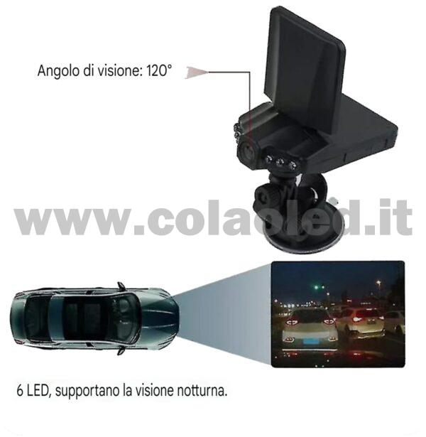 Telecamera Dvr Auto Hd 2.5" lcd Visione Notturna Cctv Registratore - immagine 4