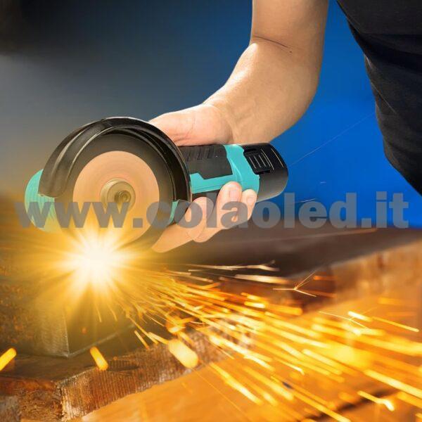 Smerigliatrice angolare a batteria flex 100/125mm 20V 5Ah 8500RPM - immagine 8