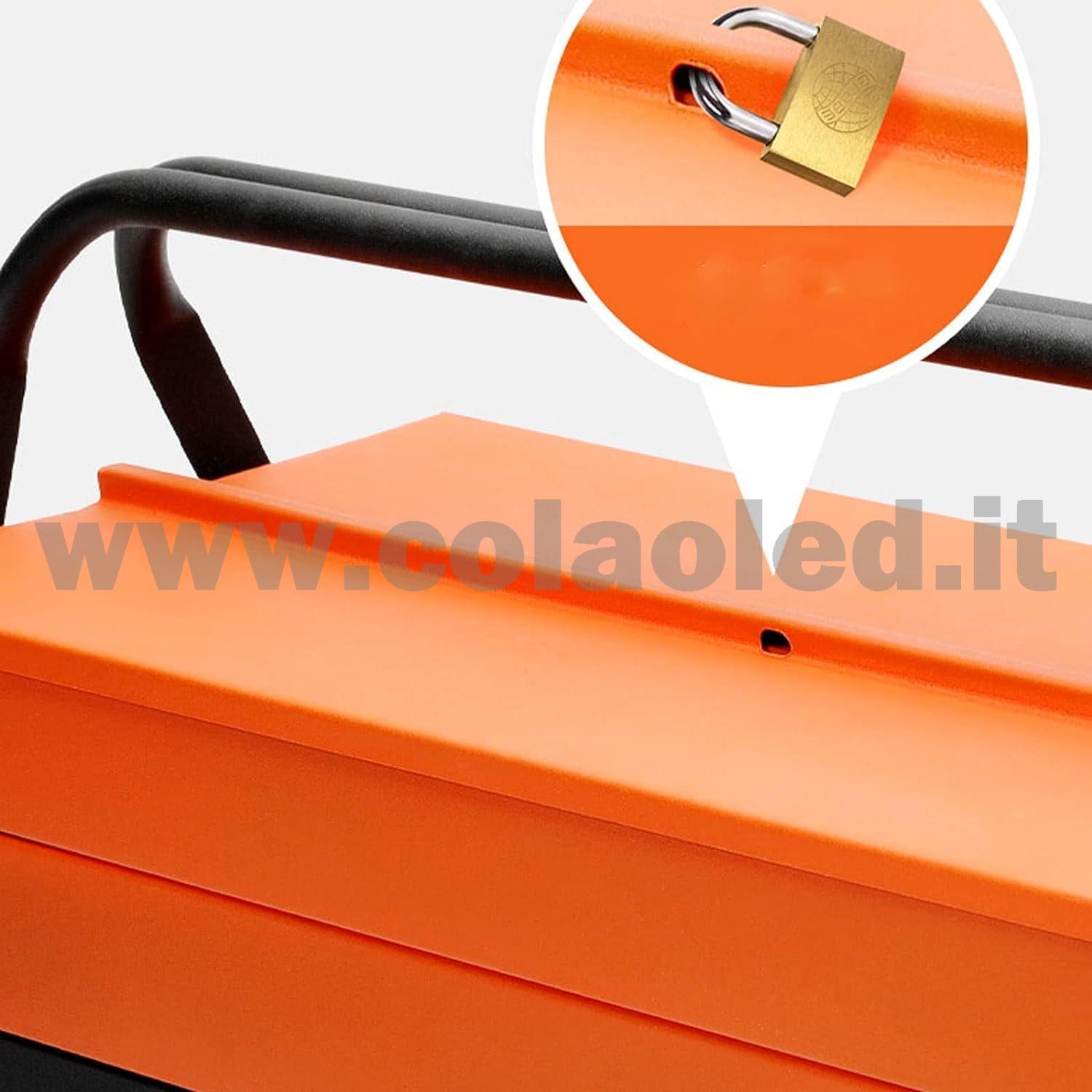 Cassetta degli attrezzi completa portautensili cassetta dei ferri con utensili 85 pezzi con maniglia per il trasporto completa di tutto - immagine 5