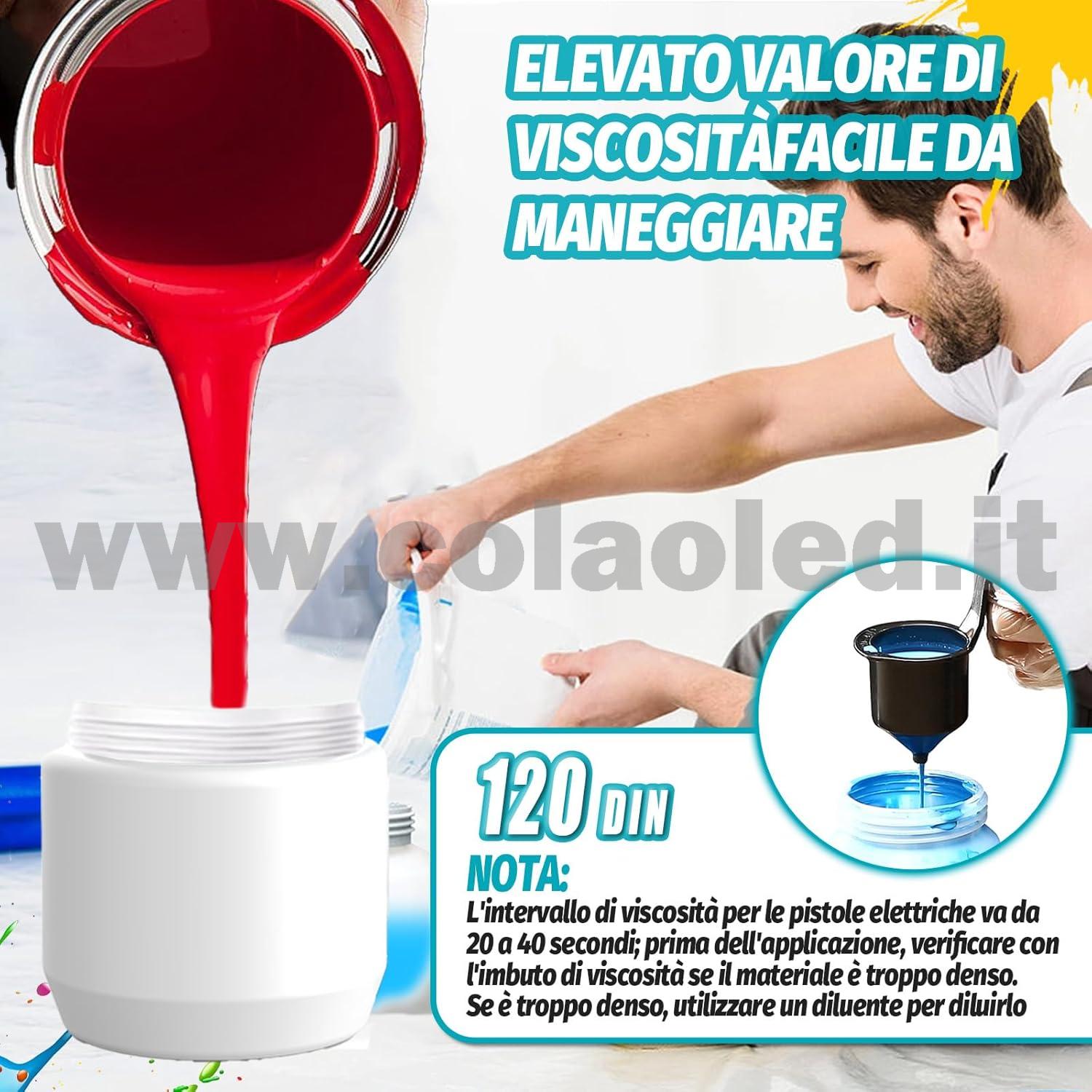 Pistola per verniciatura a batteria con 2 batterie - 3 Ugelli da 1,0mm 1,8mm 2,5mm - Serbatoio da 800 ml - immagine 4