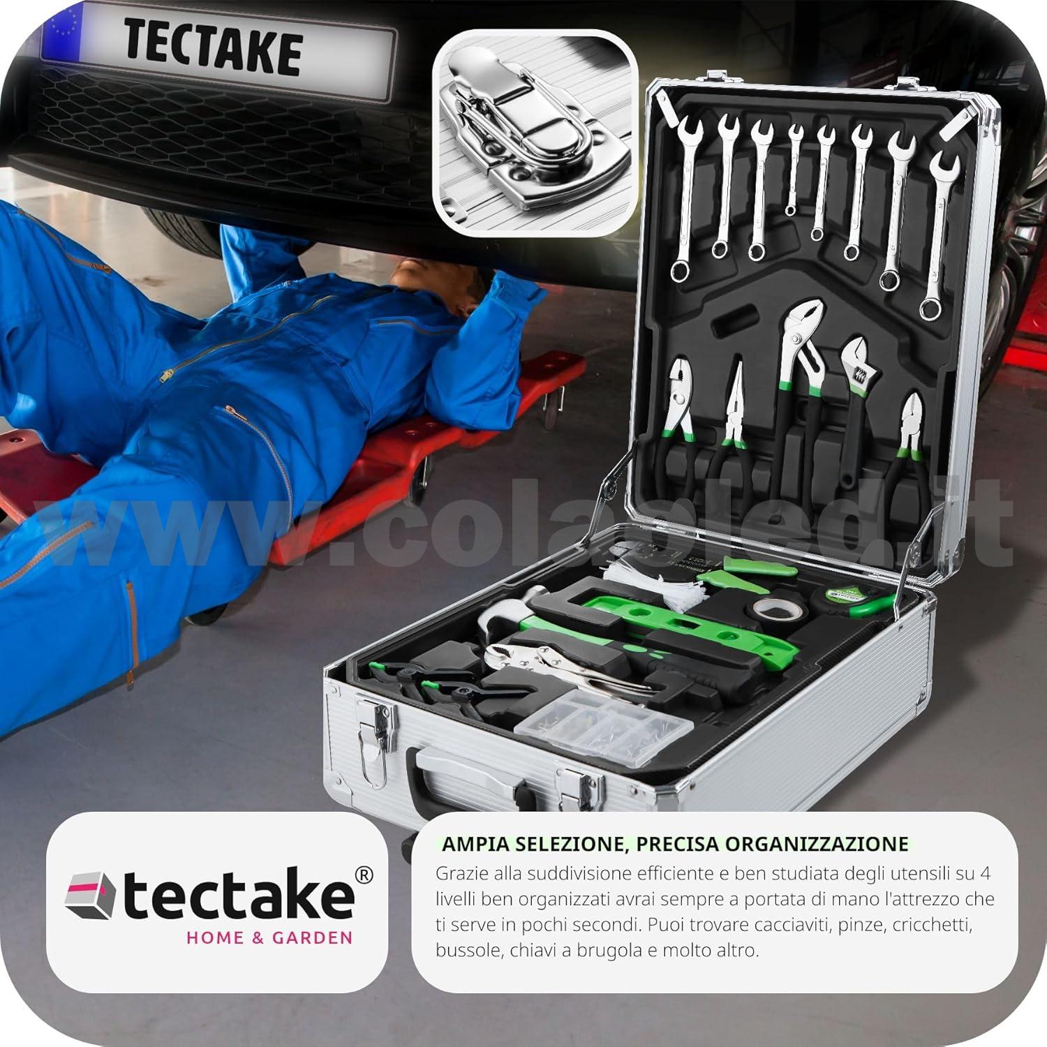 Trolley porta attrezzi 899 pezzi Ampia gamma di attrezzi forma ergonomica Con maniglia pieghevole e maniglia telescopica cassetta porta attrezzi completa di tutto - immagine 6