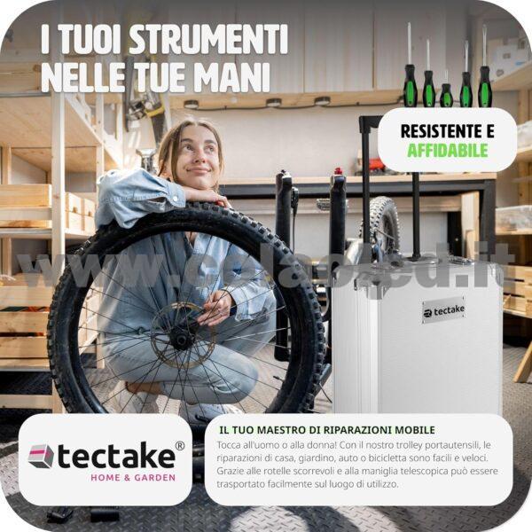 Trolley porta attrezzi 899 pezzi Ampia gamma di attrezzi forma ergonomica Con maniglia pieghevole e maniglia telescopica cassetta porta attrezzi completa di tutto - immagine 10