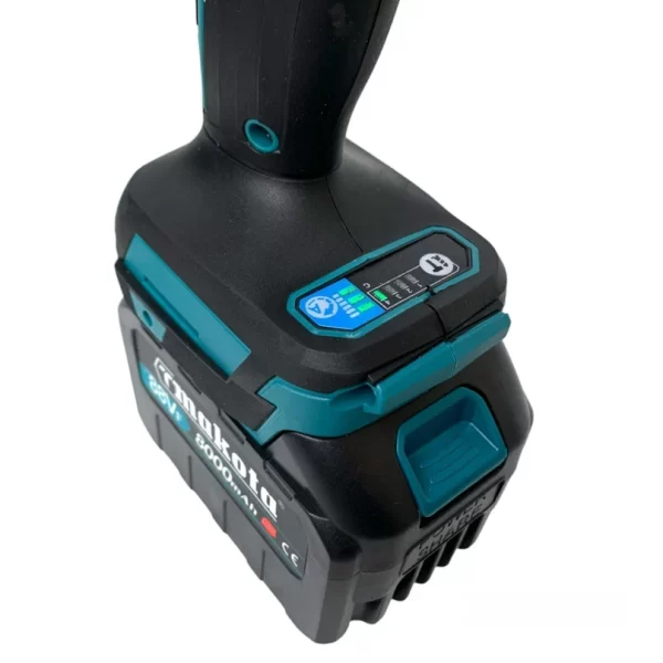 pistola svita bulloni avviatore a impulsi Svitabulloni 1/2" a batteria 88V 800Nm motore brushless con 2 batterie - immagine 5
