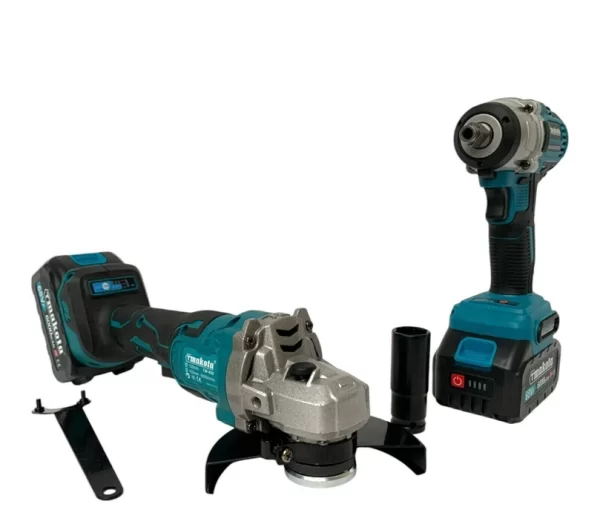 Kit 2 in 1 Makota Plus Avvitatore a impulsi Svitabulloni e Smerigliatrice a Batteria 68V - immagine 3